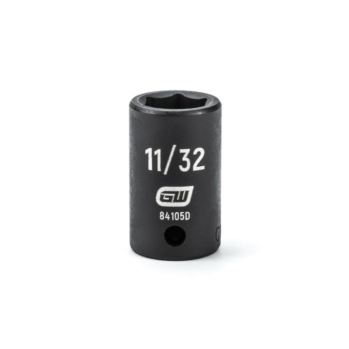84105D Gearwrench, Impact Socket, 1/4 Inch Drive, 6 Point, Manganese Phosphate