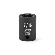 84107 Gearwrench, Impact Socket, 1/4 Inch Drive, 6 Point, Manganese Phosphate