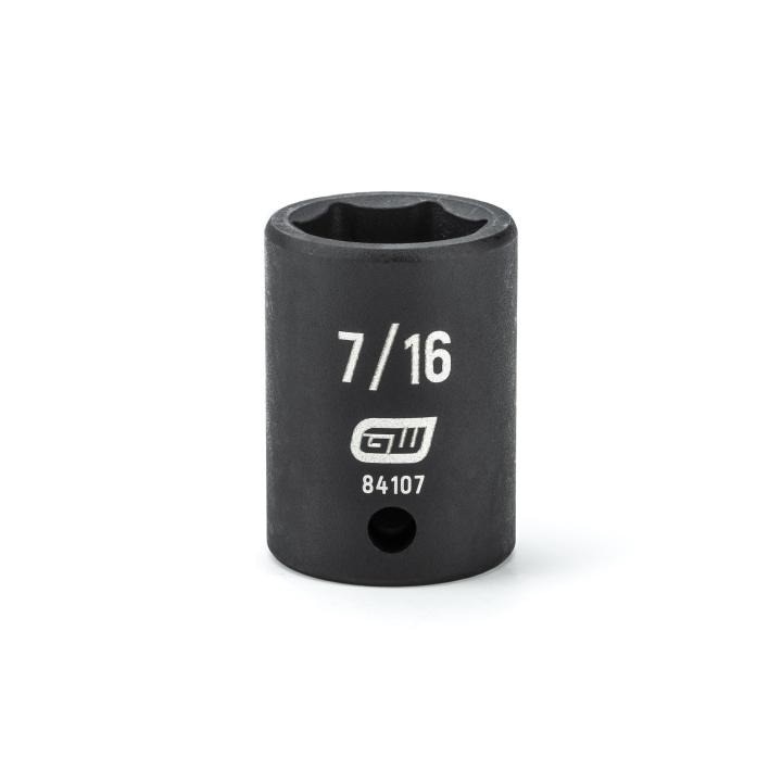 84107 Gearwrench, Impact Socket, 1/4 Inch Drive, 6 Point, Manganese Phosphate