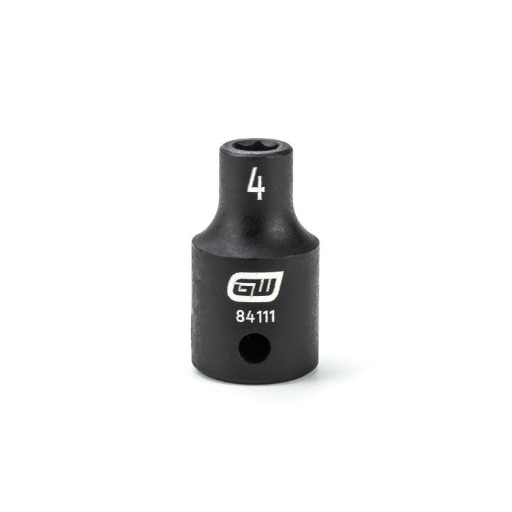 84111 Gearwrench, Impact Socket, 1/4 Inch Drive, 6 Point, Manganese Phosphate