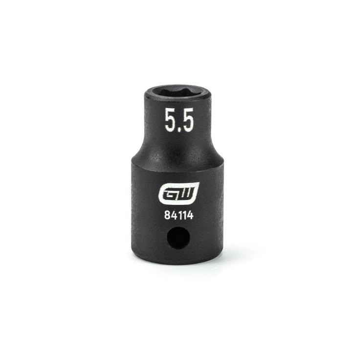 84114 Gearwrench, Impact Socket, 1/4 Inch Drive, 6 Point, Manganese Phosphate