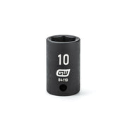 84119 Gearwrench, Impact Socket, 1/4 Inch Drive, 6 Point, Manganese Phosphate