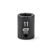 84120 Gearwrench, Impact Socket, 1/4 Inch Drive, 6 Point, Manganese Phosphate