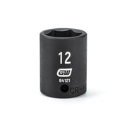 84121 Gearwrench, Impact Socket, 1/4 Inch Drive, 6 Point, Manganese Phosphate