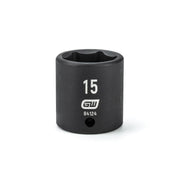 84124 Gearwrench, Impact Socket, 1/4 Inch Drive, 6 Point, Manganese Phosphate