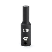 84126 Gearwrench, Impact Socket, 1/4 Inch Drive, 6 Point, Manganese Phosphate