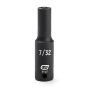84127 Gearwrench, Impact Socket, 1/4 Inch Drive, 6 Point, Manganese Phosphate