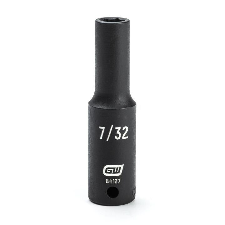 84127 Gearwrench, Impact Socket, 1/4 Inch Drive, 6 Point, Manganese Phosphate