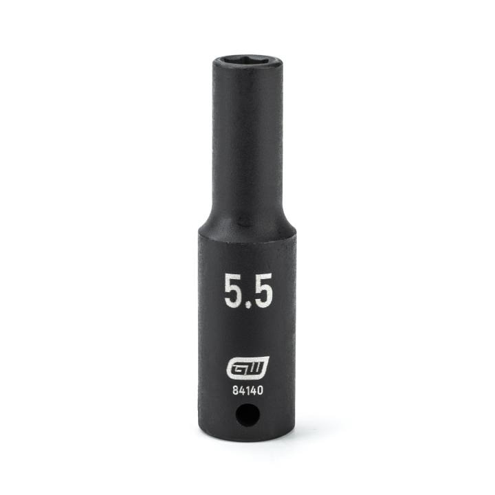 84140 Gearwrench, Impact Socket, 1/4 Inch Drive, 6 Point, Manganese Phosphate