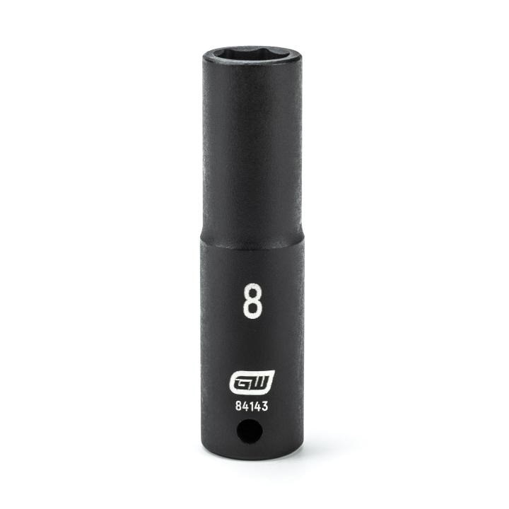 84143 Gearwrench, Impact Socket, 1/4 Inch Drive, 6 Point, Manganese Phosphate