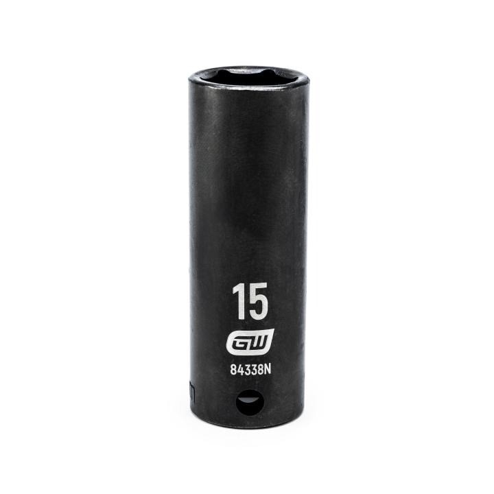 84338N Gearwrench, Impact Socket, 3/8 Inch Drive, 6 Point, Black Oxide, Deep
