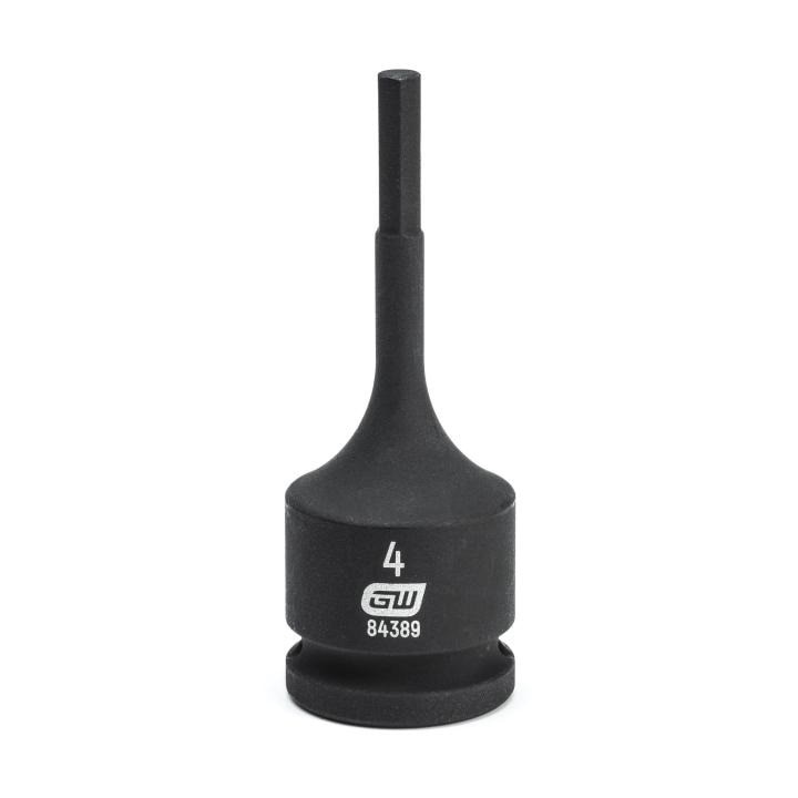 84389 Gearwrench, Impact Bit Socket, 3/8 Inch Drive, Hex, 4 MM, Standard, Metric
