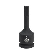 84391 Gearwrench, Impact Bit Socket, 3/8 Inch Drive, Hex, 6 MM, Standard, Metric