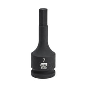 84392 Gearwrench, Impact Bit Socket, 3/8 Inch Drive, Hex, 7 MM, Standard, Metric