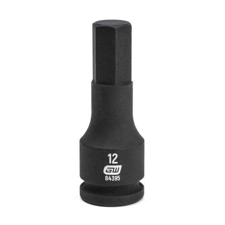 84395 Gearwrench, Impact Bit Socket, 3/8 Inch Drive, Hex, 12 MM, Standard