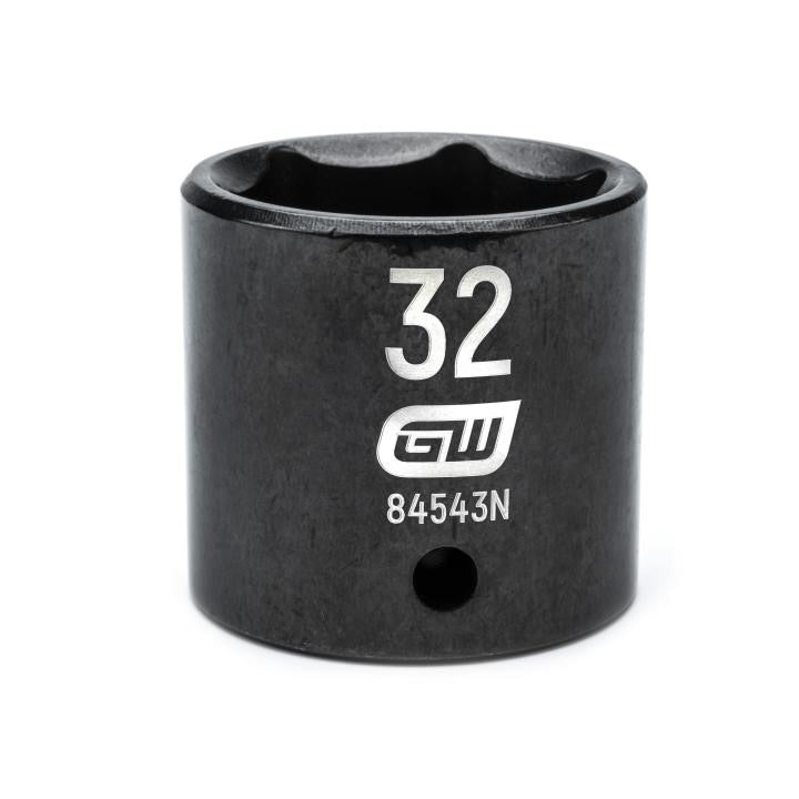 84543N Gearwrench, Impact Socket, 1/2 Inch Drive, 6 Point, Black Oxide, Standard