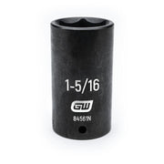 84561N Gearwrench, Impact Socket, 1/2 Inch Drive, 6 Point, Black Oxide, Deep