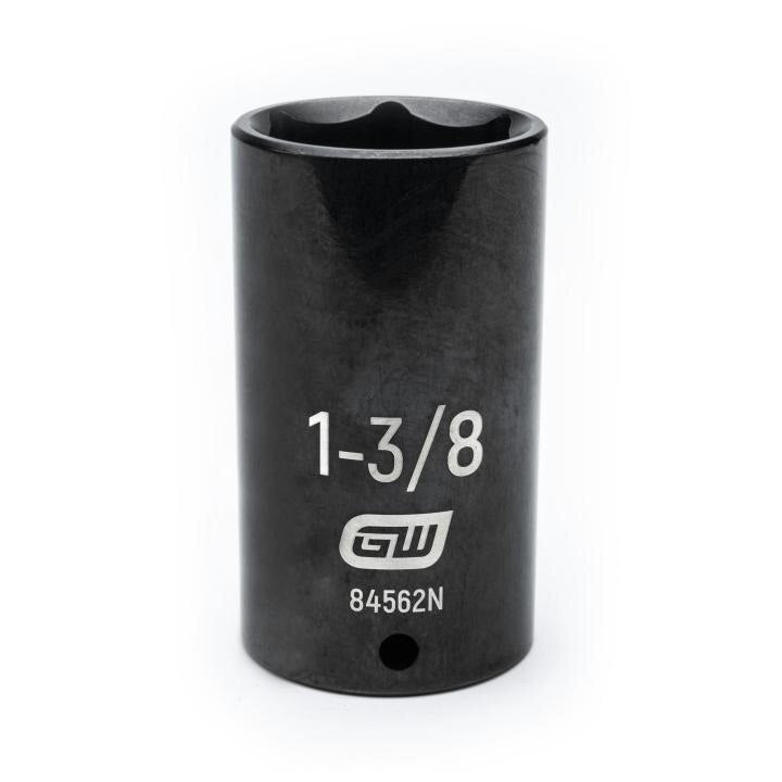 84562N Gearwrench, Impact Socket, 1/2 Inch Drive, 6 Point, Black Oxide, Deep