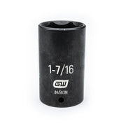 84563N Gearwrench, Impact Socket, 1/2 Inch Drive, 6 Point, Black Oxide, Deep