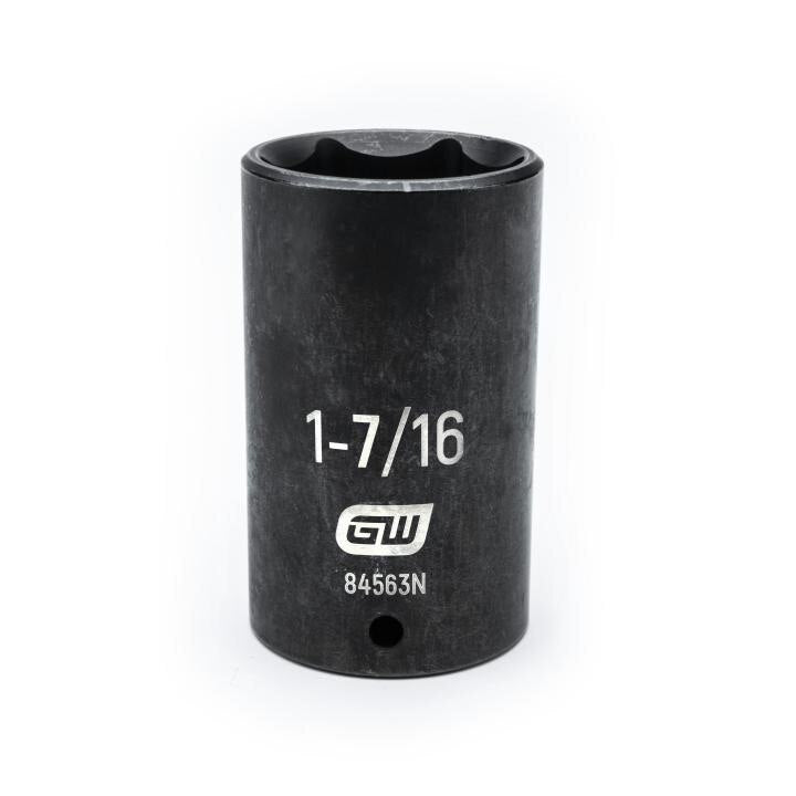 84563N Gearwrench, Impact Socket, 1/2 Inch Drive, 6 Point, Black Oxide, Deep