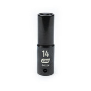 84572N Gearwrench, Impact Socket, 1/2 Inch Drive, 6 Point, Black Oxide, Deep