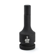 84626 Gearwrench, Impact Bit Socket, 1/2 Inch Drive, Hex, 9 MM, Standard, Metric