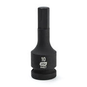 84627 Gearwrench, Impact Bit Socket, 1/2 Inch Drive, Hex, 10 MM, Standard