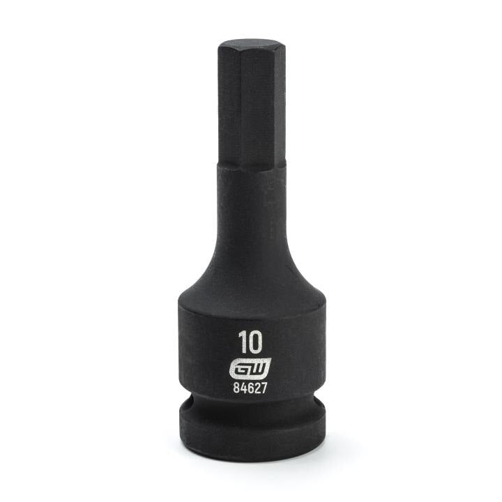 84627 Gearwrench, Impact Bit Socket, 1/2 Inch Drive, Hex, 10 MM, Standard