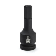84628 Gearwrench, Impact Bit Socket, 1/2 Inch Drive, Hex, 11 MM, Standard