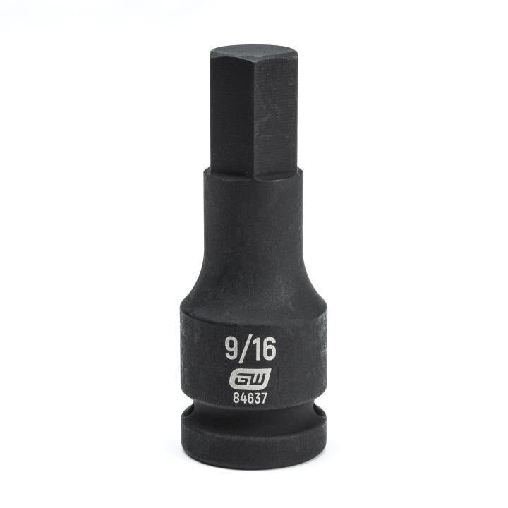 84637 Gearwrench, Impact Bit Socket, 1/2 Inch Drive, Hex, 9/16 Inch, Standard