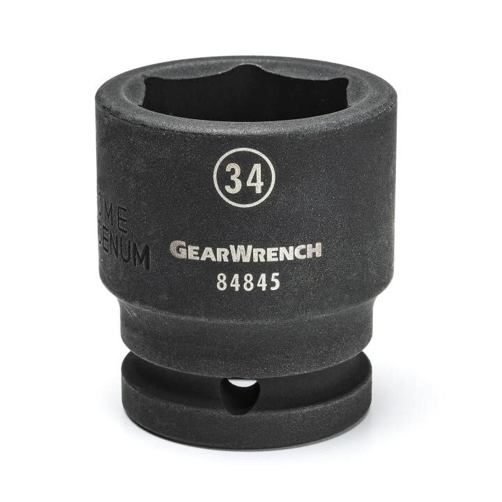 84847 Gearwrench, Impact Socket, 3/4 Inch Drive, 6 Point, Manganese Phosphate