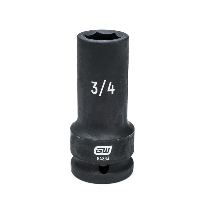 84863 Gearwrench, Impact Socket, 3/4 Inch Drive, 6 Point, Manganese Phosphate
