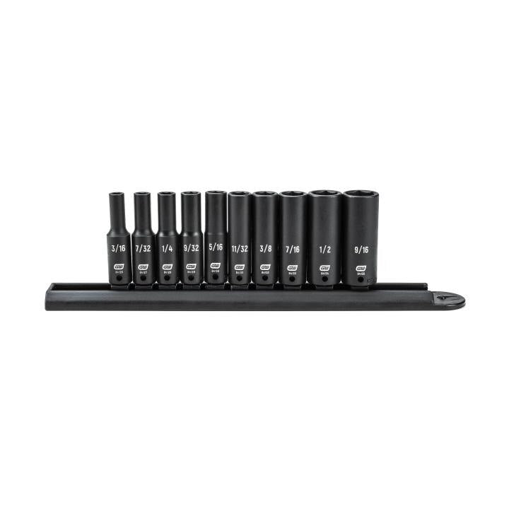 84908 Gearwrench, Impact Socket Set, 1/4 Inch Drive, 6 Point, 9/16 Inch, Deep