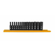84909 Gearwrench, Impact Socket Set, 1/4 Inch Drive, 6 Point, 15MM, Deep, Metric