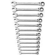 85597 Gearwrench, Combination Open End Ratcheting Wrench Set, 12 Point, Standard