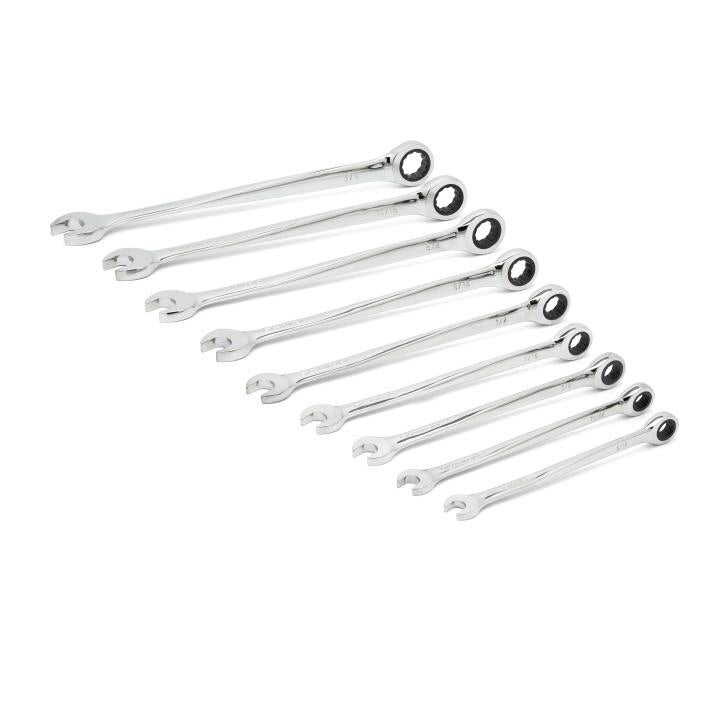 85898 Gearwrench, Ratcheting X-Beam Wrench Set, Combination, Full Polish Chrome