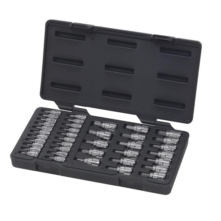 890040 Gearwrench, Pass-Thru Socket Set, 1/4 Inch 3/8 Inch Drive, Pass-Thru