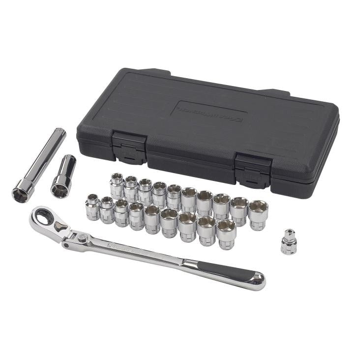 893823 Gearwrench, Pass-Thru Mechanics Tool Set, 3/8 Inch Drive Tang, 6 Point