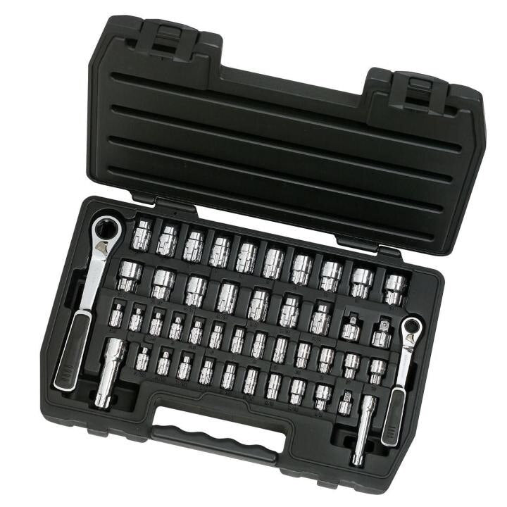 8946 Gearwrench, Pass-Thru Socket Set, 1/4 Inch 3/8 Inch Drive, 6 Point