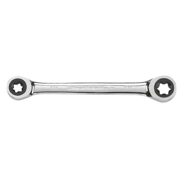 9222 Gearwrench, E-Torx Ratcheting Wrench, E14 x E18, External Torx, Alloy Steel