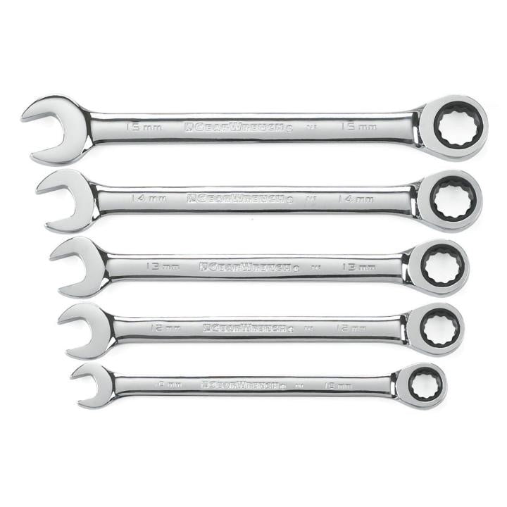 93004D Gearwrench, Ratcheting Combination Wrench Set, 12 Point Drive, Standard