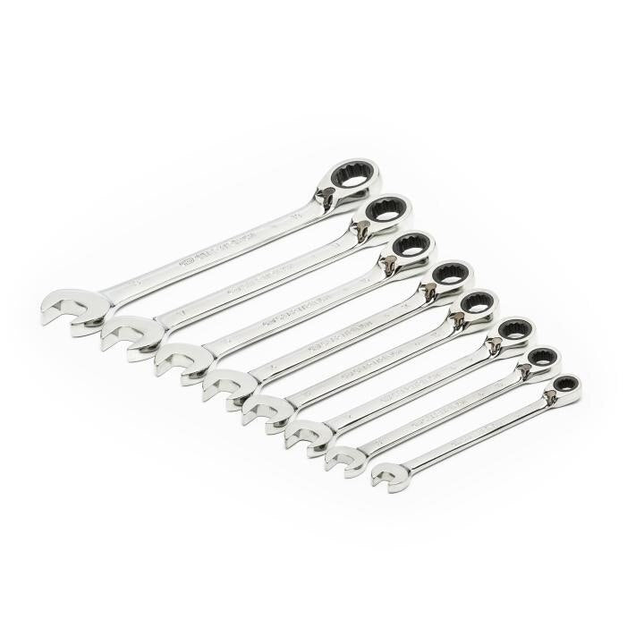 9543 Gearwrench, Reversible Ratcheting Combination Wrench Set, 12 Point Drive