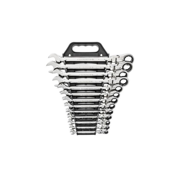 9702D Gearwrench, Ratcheting Flex Combination Wrench Set, 12 Point Drive, 13