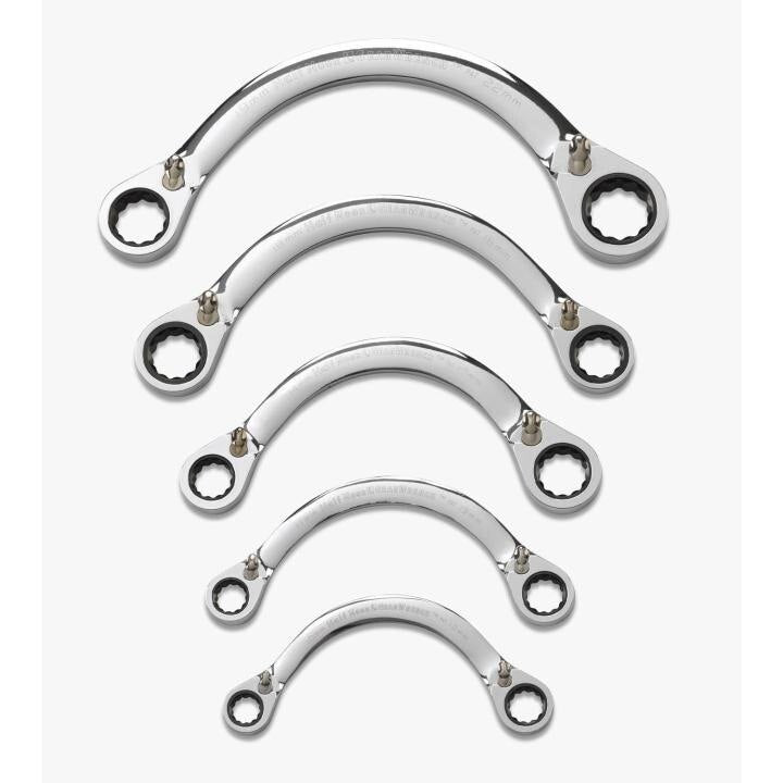 9850 Gearwrench, Half Moon Reversible Ratcheting Wrench Set, 12 Point, Standard