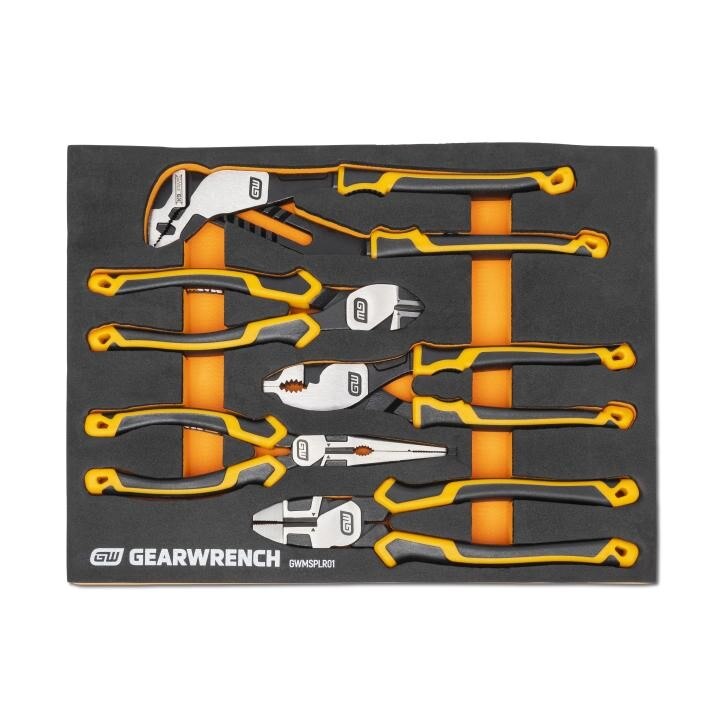 Pliers Set, General Purpose, 5 Piece, Cushion Grip