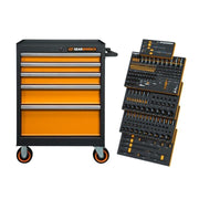 MEGAMOD247 GearWrench, Mechanics Tool Set, 247 pieces, MEGAMOD, Full Polish Chrome