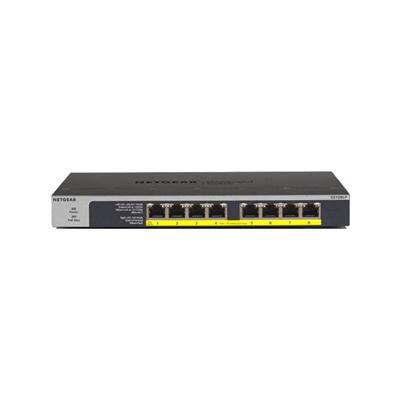 NETGEAR - 8-Port 10/100/1000 Gigabit Ethernet PoE/PoE+ Unmanaged Switch - Gray