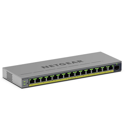 GS116EP-100NAS 15 Ports - 3 Layer Supported - 1 SFP Slots - 10.09W Power Consumption Business Ethernet Switch