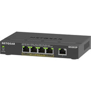 NETGEAR 5-Port Gigabit Ethernet Unmanaged PoE+ Switch, 63W PoE Budget, Desktop & Wall-Mount, by NETGEAR, GS305P