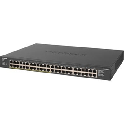 NETGEAR 300 Series 48-Port Unmanaged Gigabit Ethernet PoE+ Switch, 380W PoE Budget, Rack-Mount, by NETGEAR, GS348PP